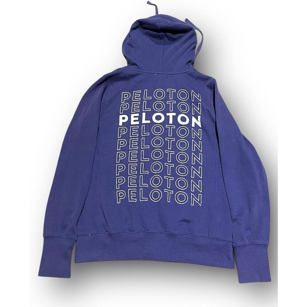 Peloton Purple Women’s Sz M‎ Zip Up Hoodie Ultimate Fleece 22”x23”